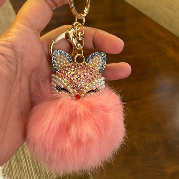 Bag charm key chain pink - Picture 2 of 4